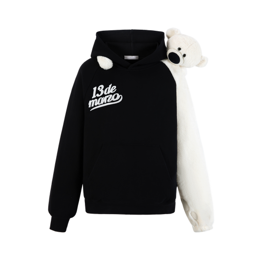 13DE MARZO Bear Giant Sleeve Hoodie - 13DE MARZO