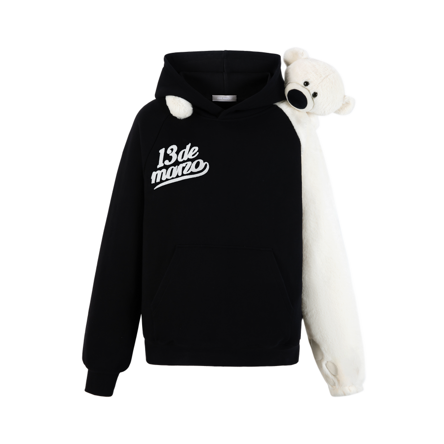 13DE MARZO Bear Giant Sleeve Hoodie - 13DE MARZO