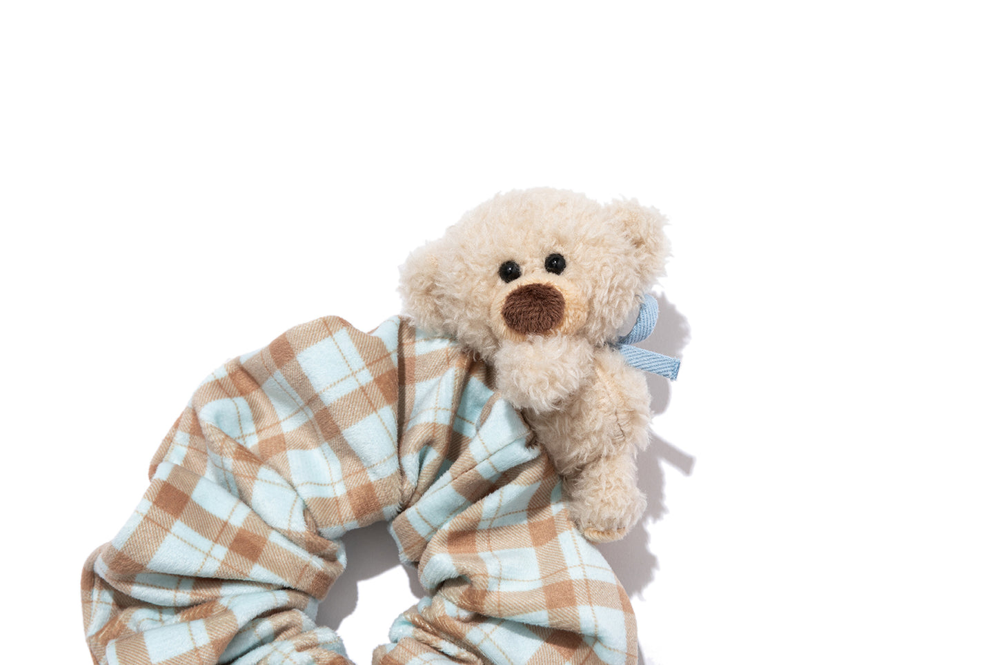 13DE MARZO Bear Plaid Hair Tie