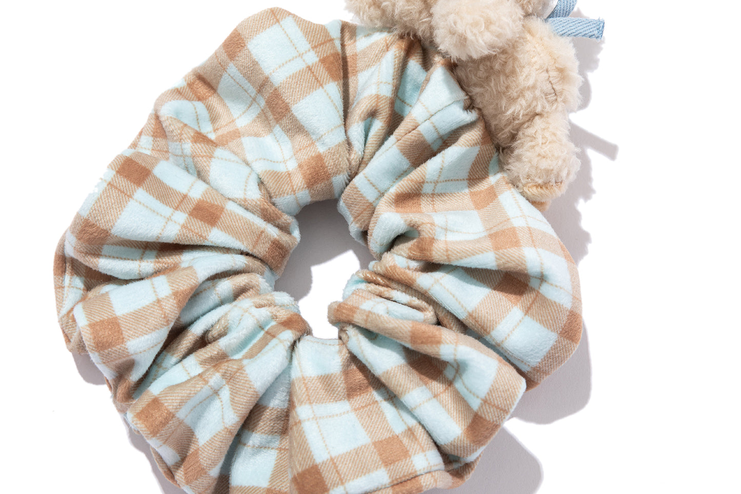 13DE MARZO Bear Plaid Hair Tie