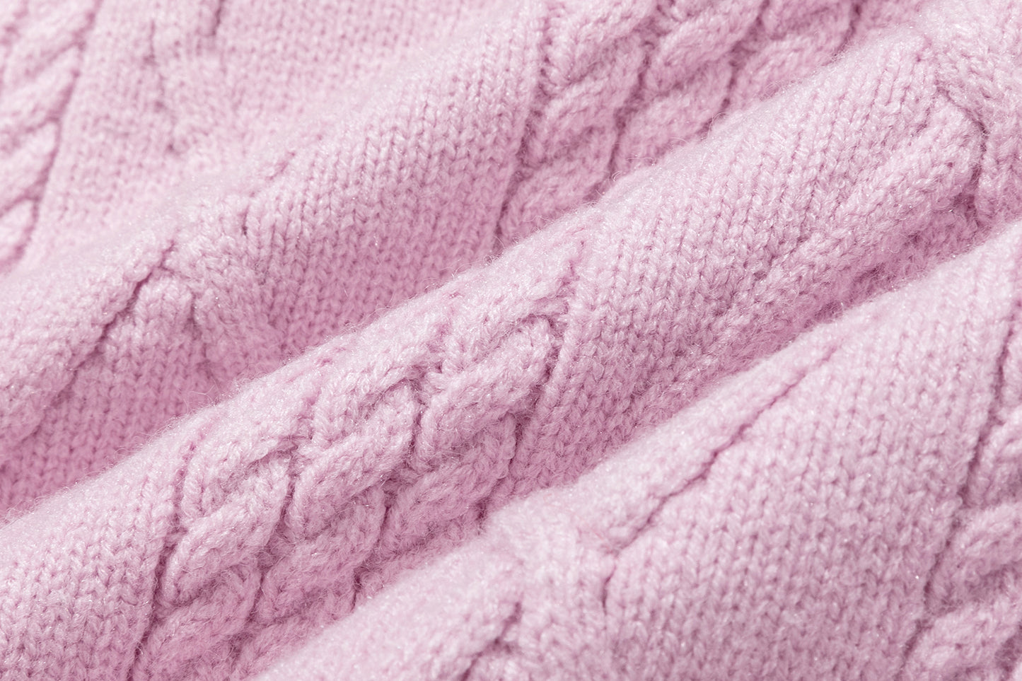 13DE MARZO BabyBear Flounce Knit Cardigan Pink