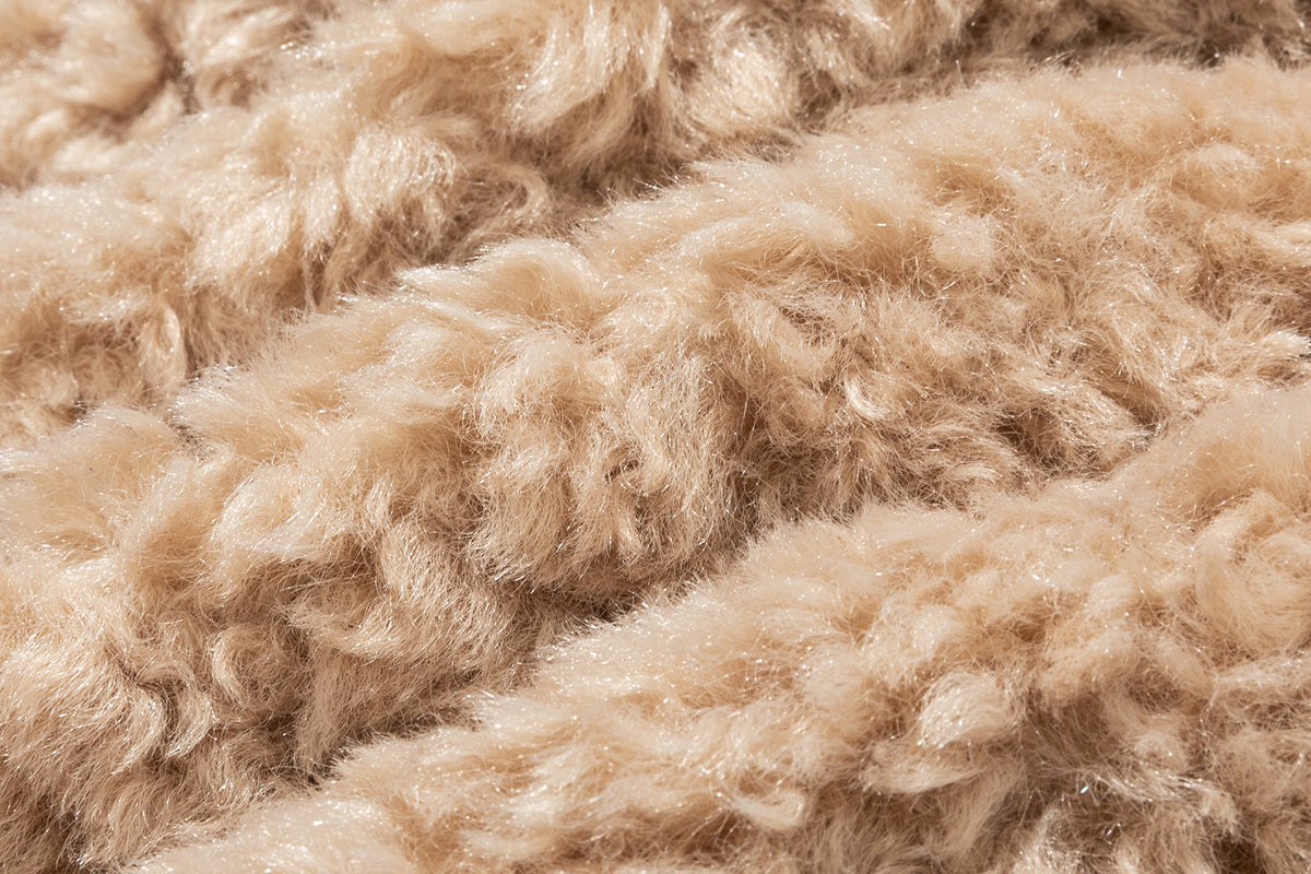 13DE MARZO Doozoo Furry Leg Warmer Khaki