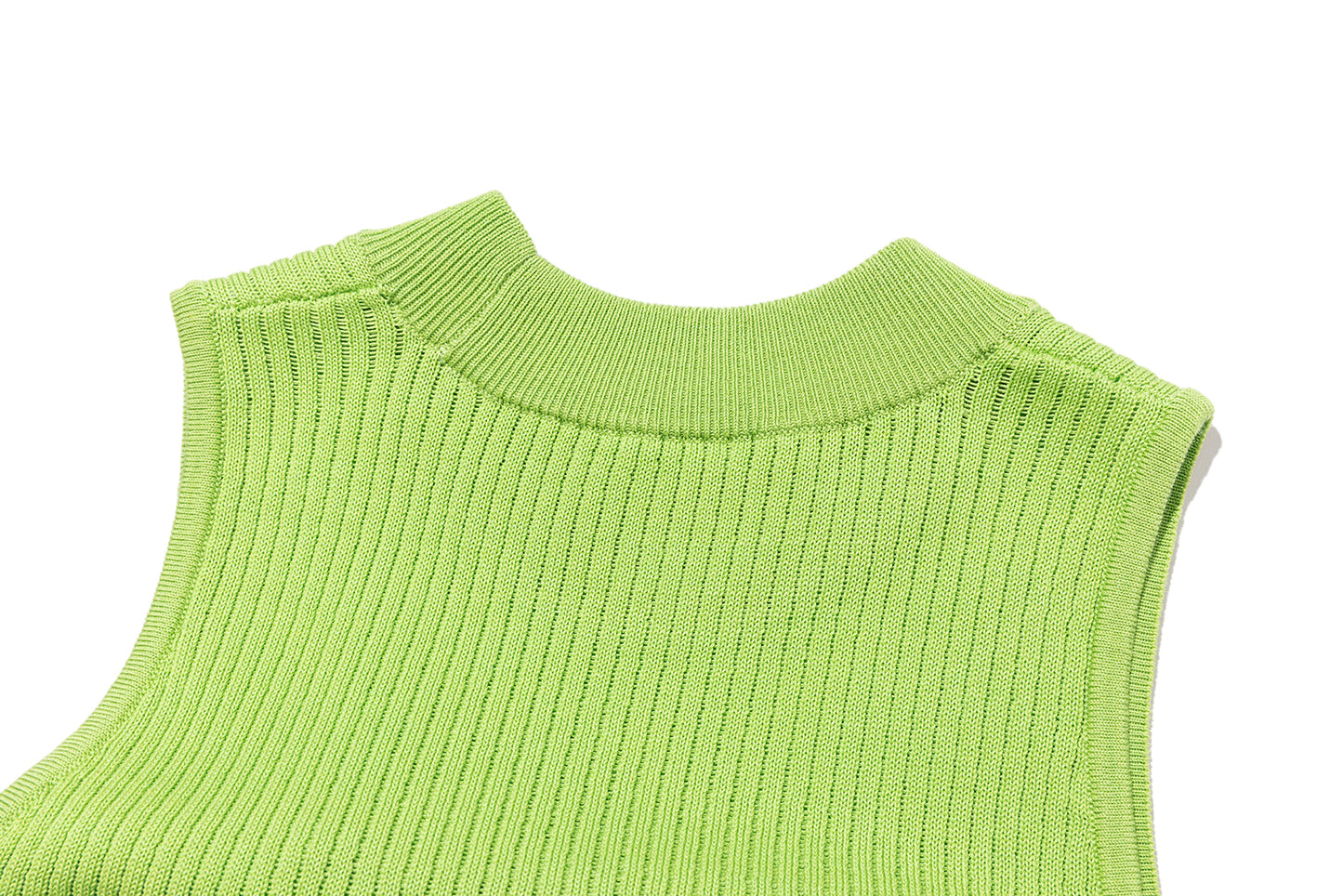 13DE MARZO Candy Color Knitted Vest Green - 13DE MARZO