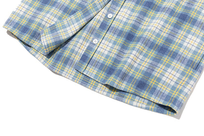 13DE MARZO Lollipop Hooded Shirt Jacket Blue - 13DE MARZO