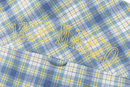 13DE MARZO Lollipop Hooded Shirt Jacket Blue - 13DE MARZO