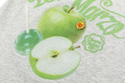 13DE MARZO Fruit Illustration Fitted T-shirt Grey - 13DE MARZO