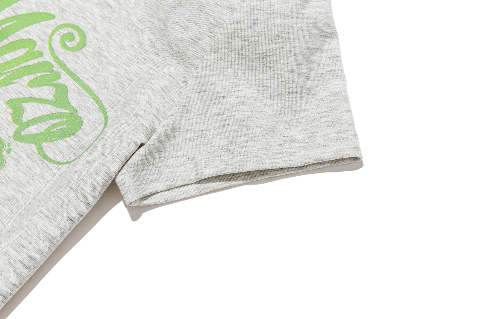 13DE MARZO Fruit Illustration Fitted T-shirt Grey - 13DE MARZO