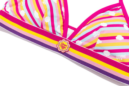 13DE MARZO Asymmetric Shoulder Long Sleeve Set White - 13DE MARZO