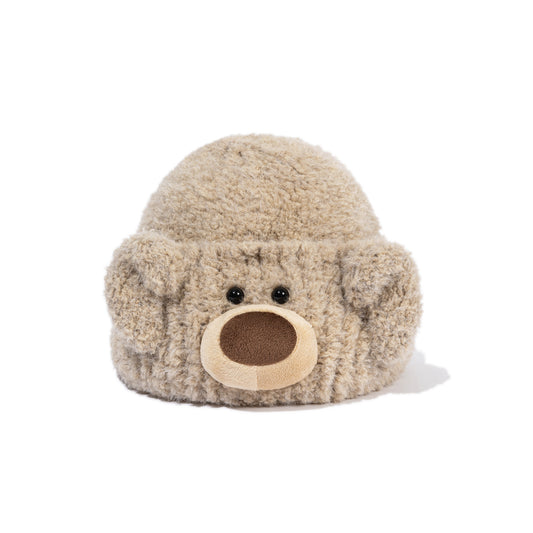13DE MARZO Doozoo Bear Knit Beanie Brown