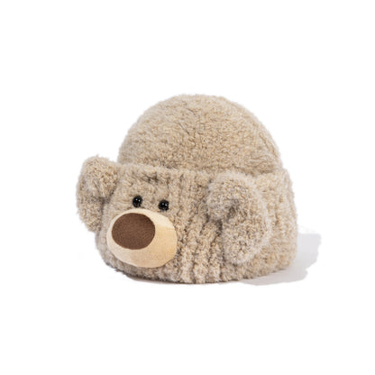 13DE MARZO Doozoo Bear Knit Beanie Brown