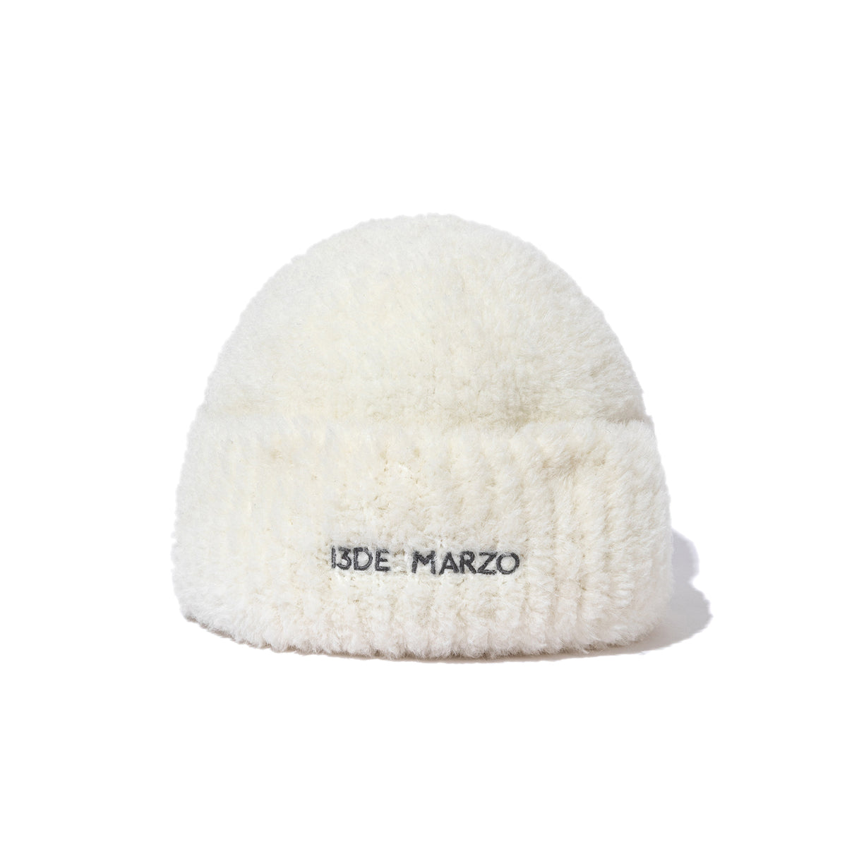 13DE MARZO Doozoo Bear Knit Beanie White