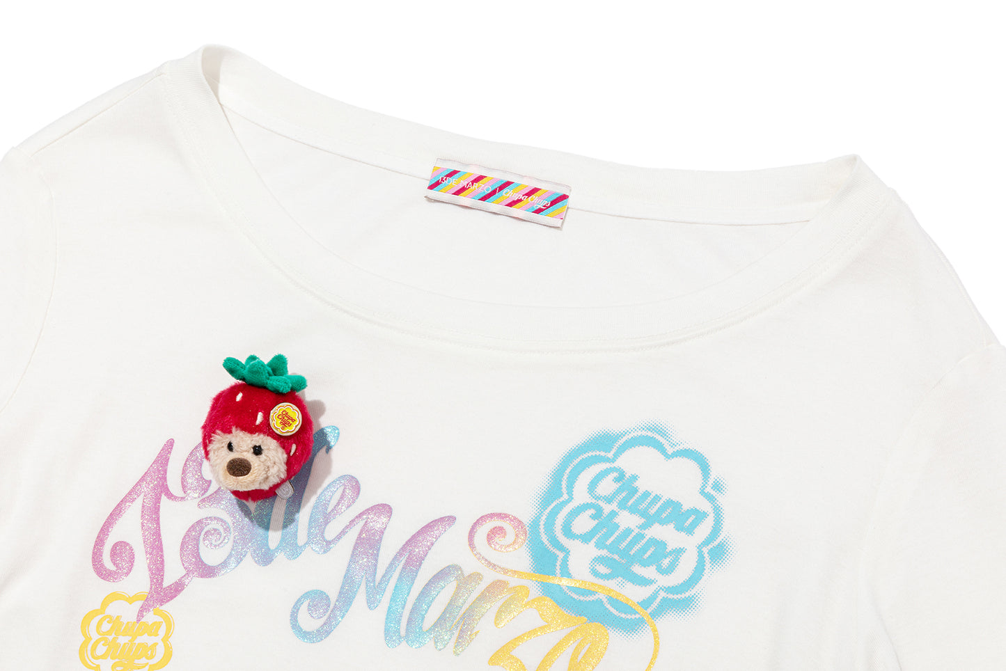 13DE MARZO Asymmetric Shoulder Long Sleeve Set White - 13DE MARZO