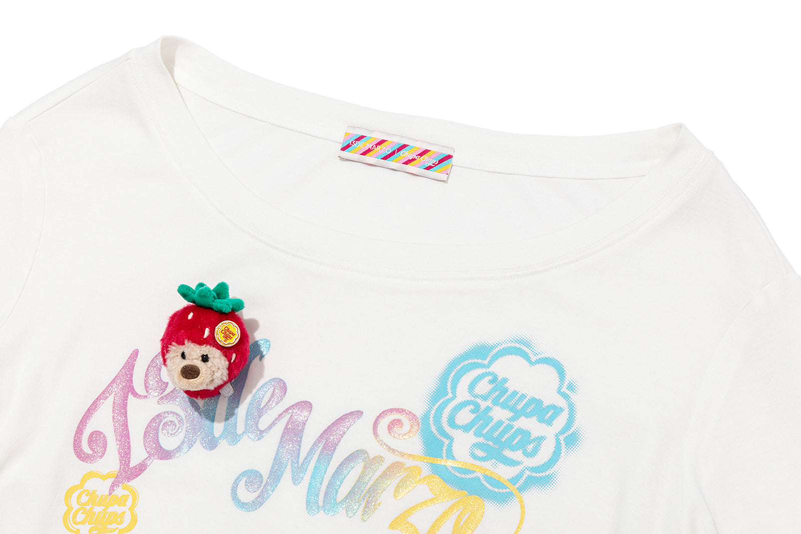 13DE MARZO Asymmetric Shoulder Long Sleeve Set White - 13DE MARZO