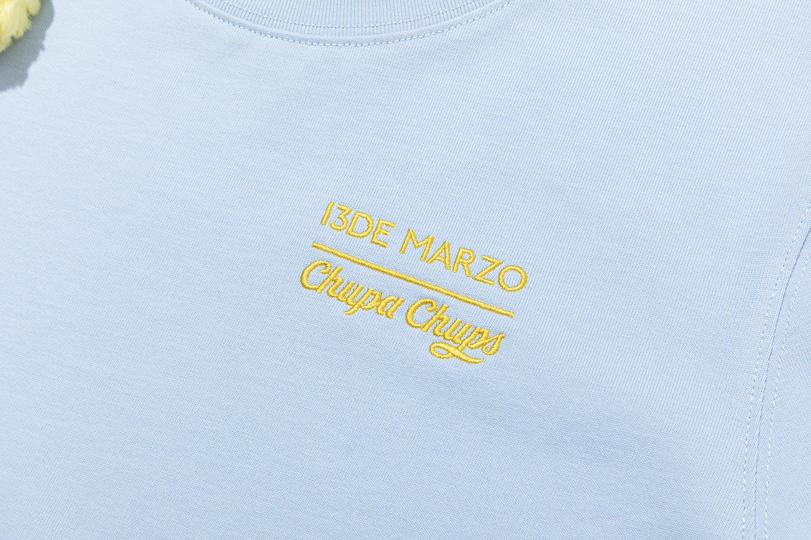 13DE MARZO Bear Print with Rhinestone T-shirt Blue - 13DE MARZO