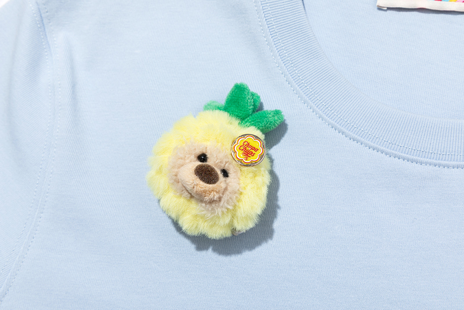 13DE MARZO Bear Print with Rhinestone T-shirt Blue - 13DE MARZO