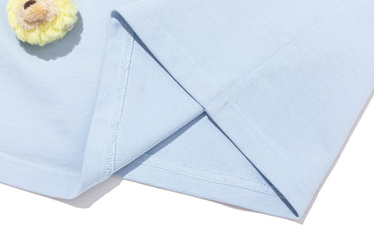 13DE MARZO Bear Print with Rhinestone T-shirt Blue - 13DE MARZO