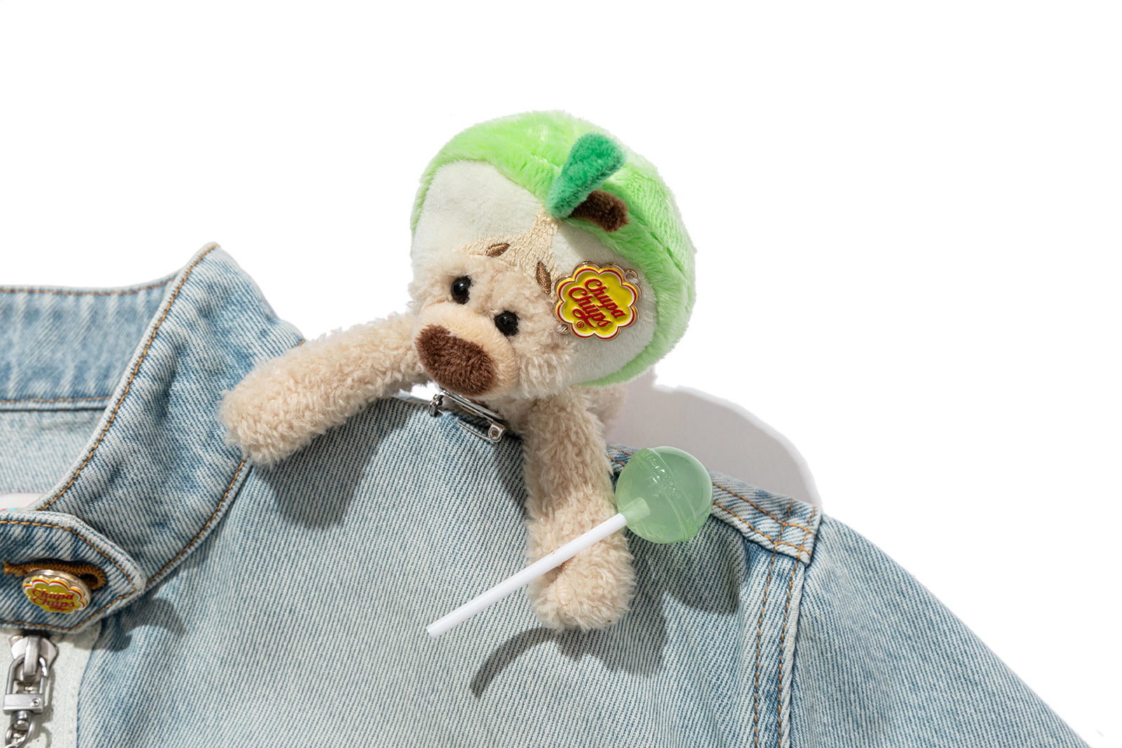 13DE MARZO Zip-Up Denim Jacket Blue - 13DE MARZO