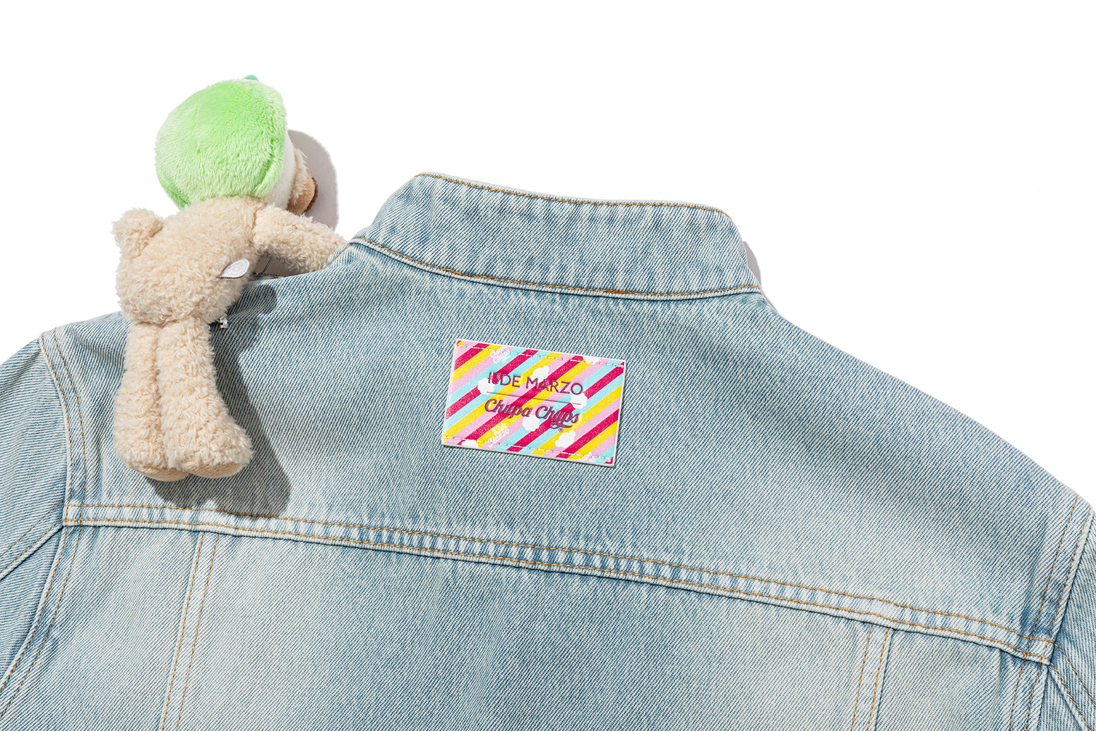 13DE MARZO Zip-Up Denim Jacket Blue - 13DE MARZO