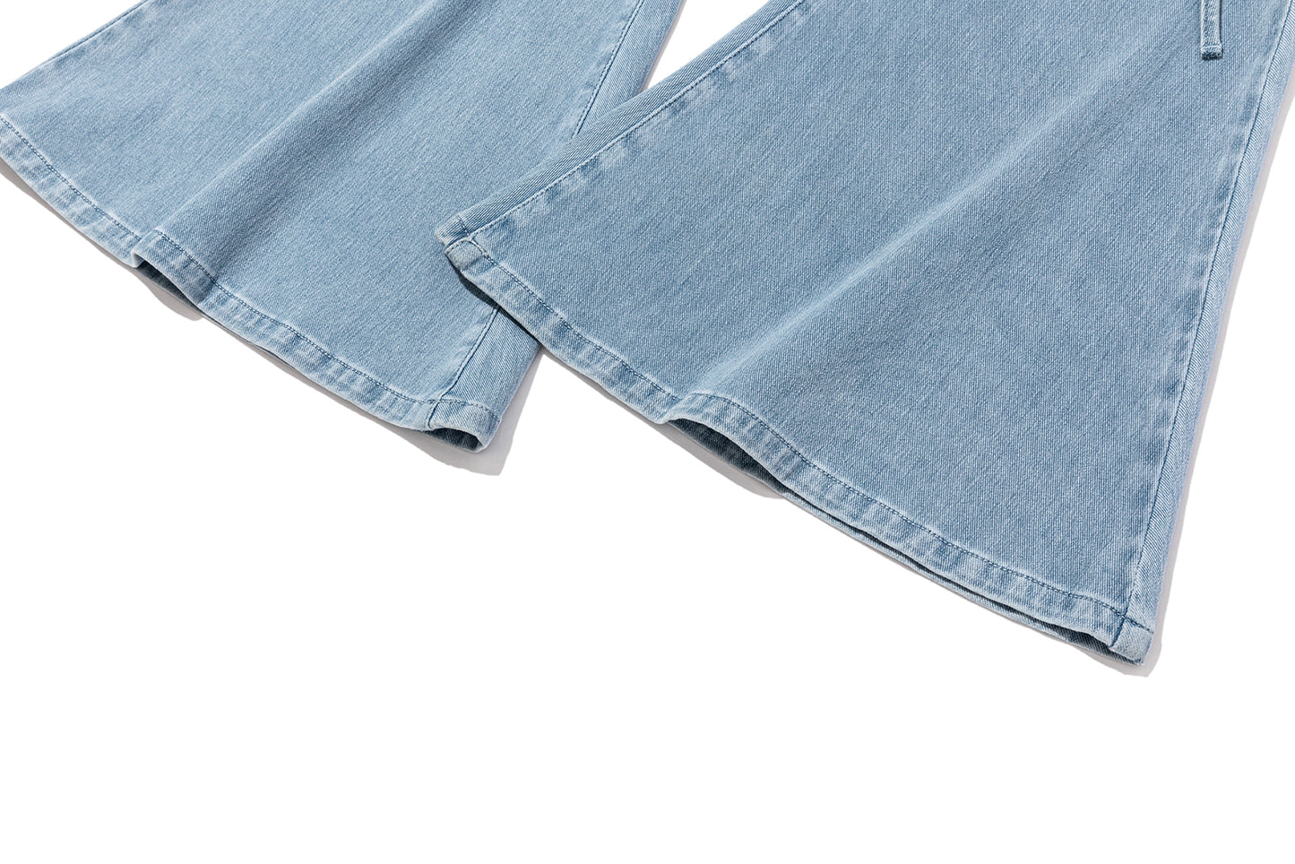 13DE MARZO Pencil Fit Mermaid Flare Pants Blue