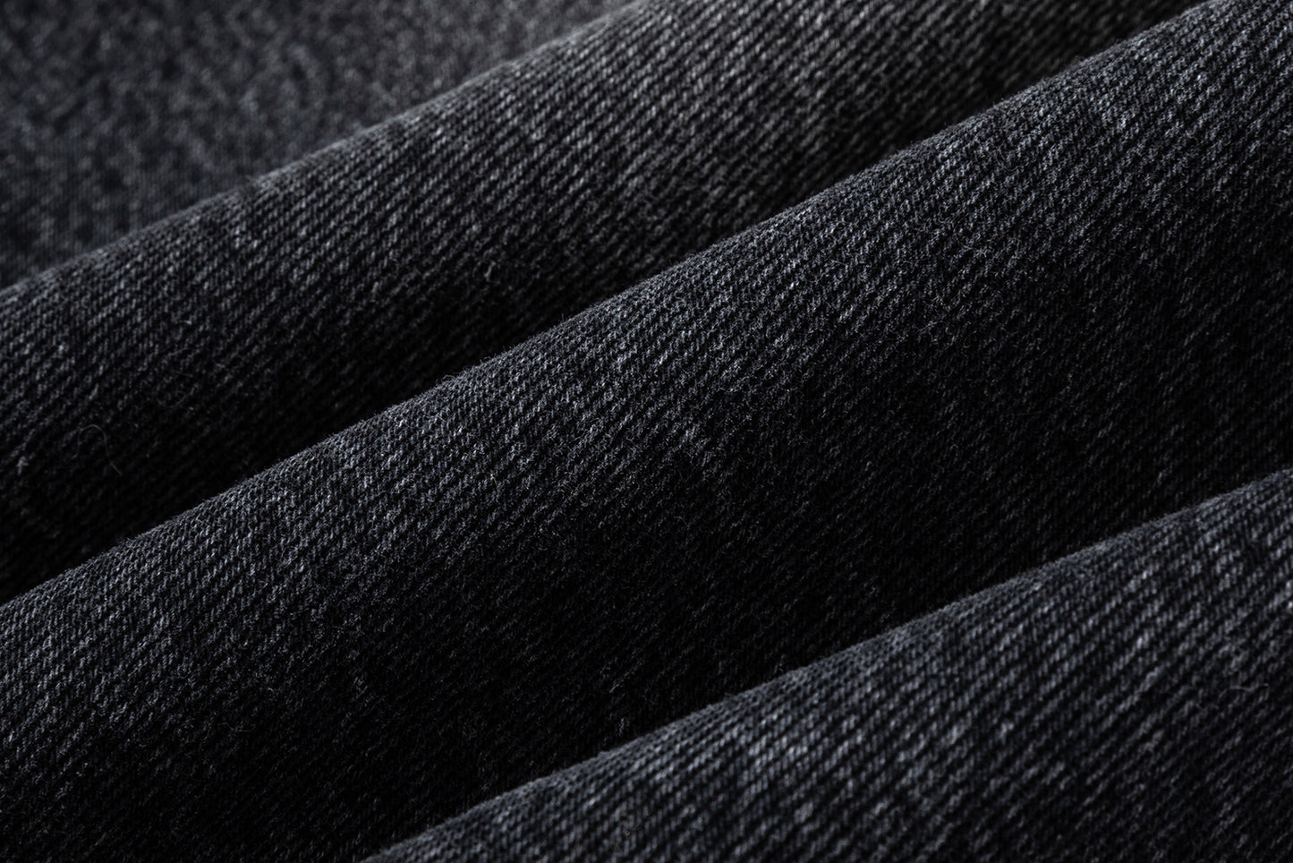 13DE MARZO Ripped Cropped Jeans Black - 13DE MARZO