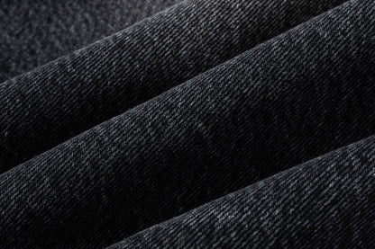 13DE MARZO Ripped Cropped Jeans Black - 13DE MARZO