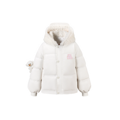 13DE MARZO BabyBear Lying Down Jacket White