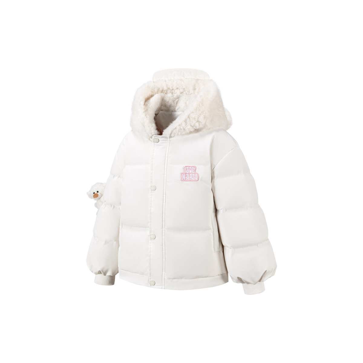 13DE MARZO BabyBear Lying Down Jacket White