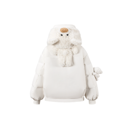 13DE MARZO BabyBear Lying Down Jacket White