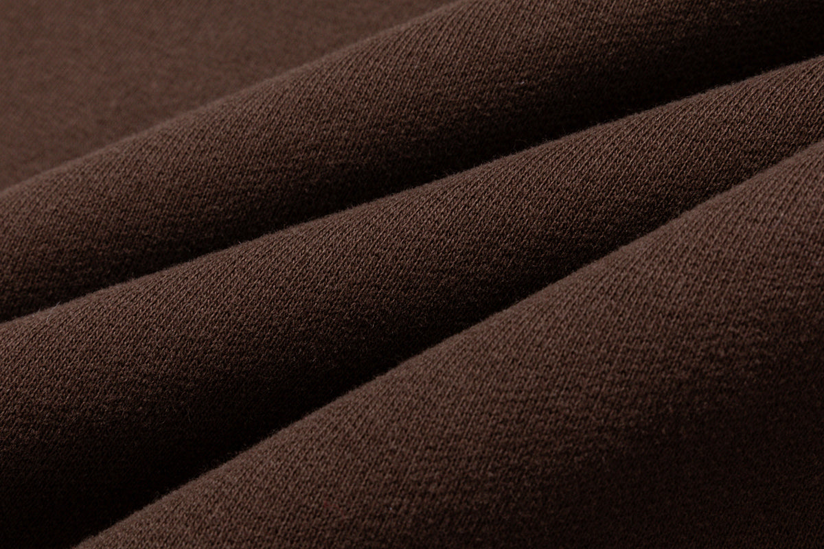 13DE MARZO Color Block Double Waist Skirt Brown