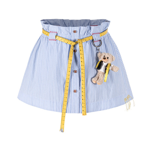 13DE MARZO Tailor Bear Stripe Skirt - 13DE MARZO