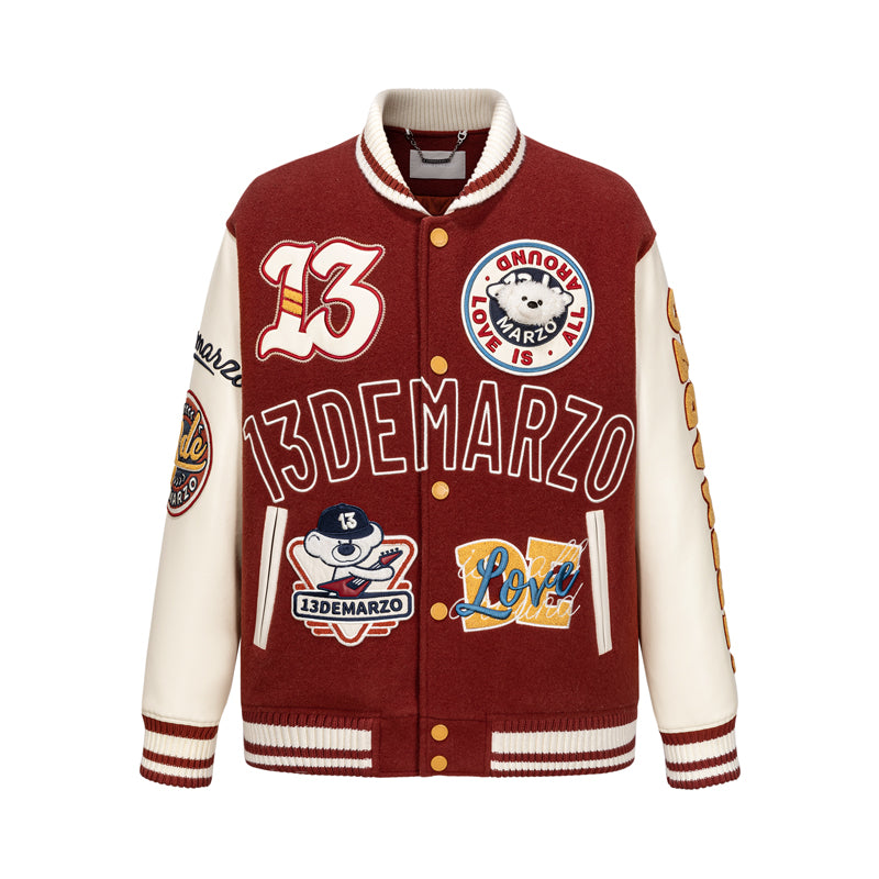 13DE MARZO Doozoo Retro Instruments Baseball Jacket - 13DE MARZO