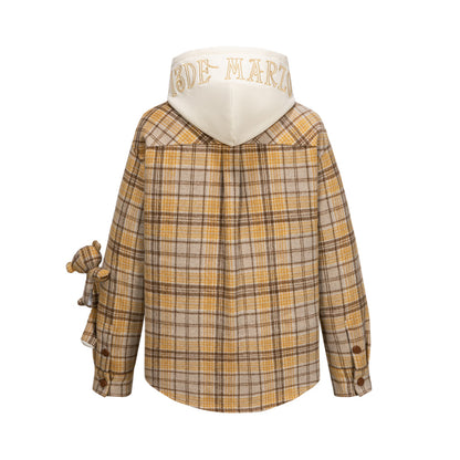 13DE MARZO Doozoo Checked Hooded Jacket - 13DE MARZO