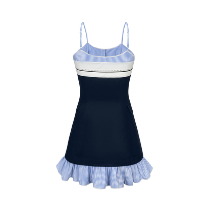 13DE MARZO Two-piece Style Blazer with Badge Dress Navy Blue - 13DE MARZO