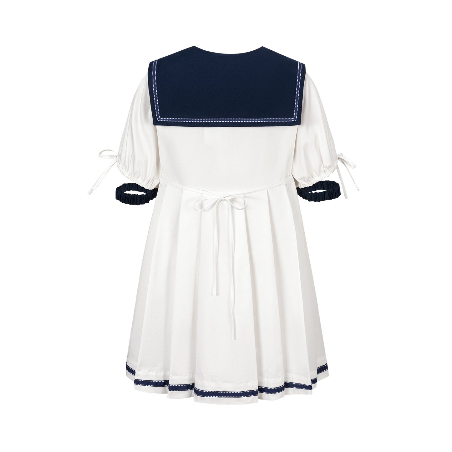 13DE MARZO Nautical Style Pleated Dress - 13DE MARZO