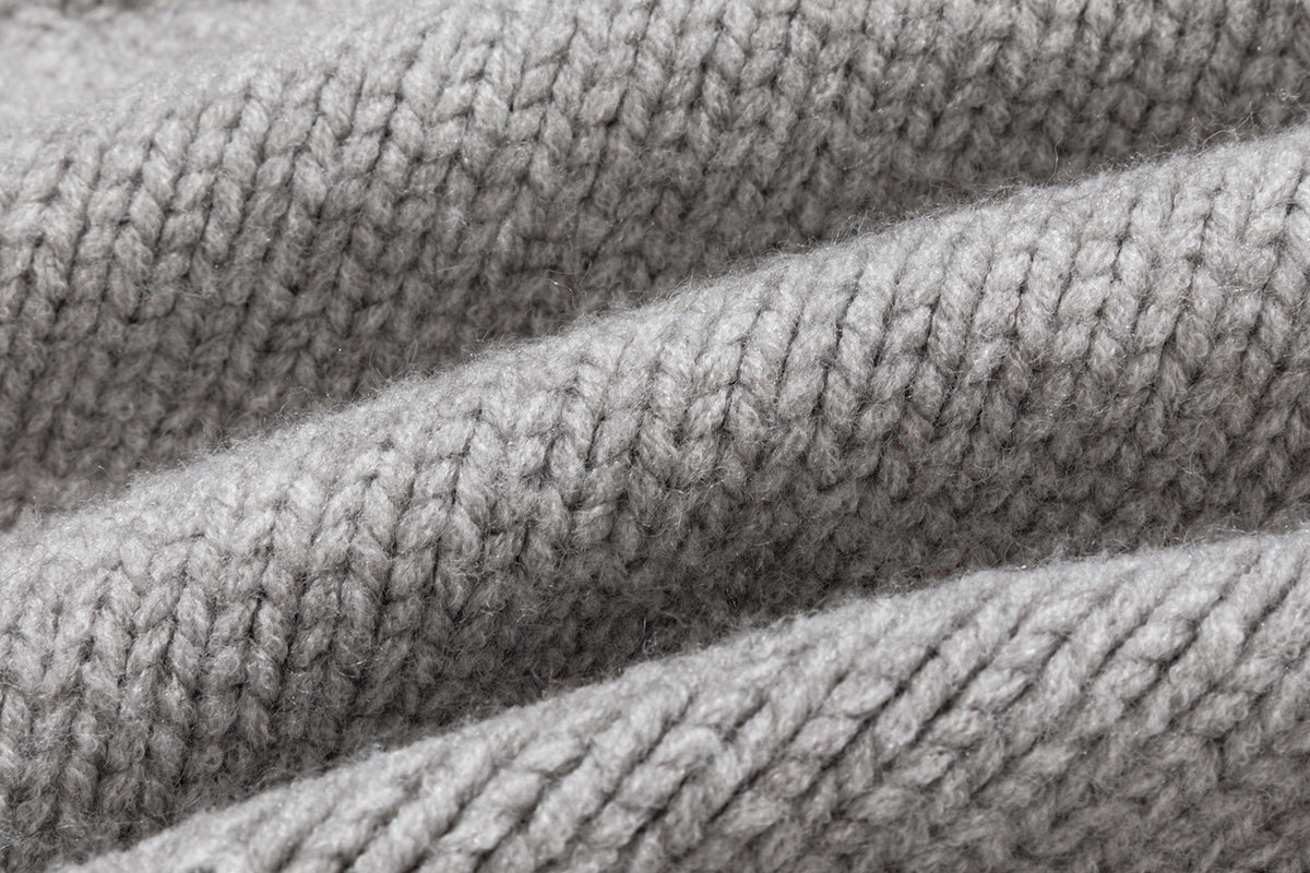 13DE MARZO Luminous Bear Star Knit Shorts Grey
