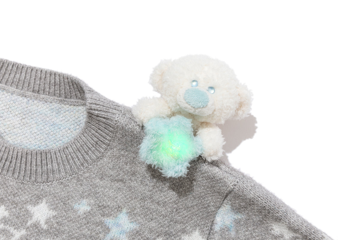 13DE MARZO BabyBear Fair Isle Pullover Sweater Grey - 13DE MARZO