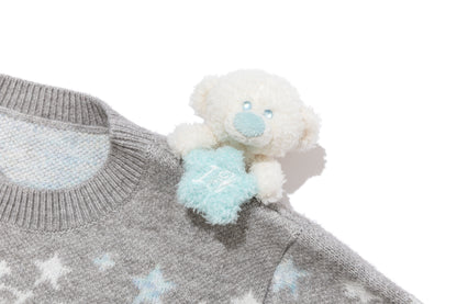 13DE MARZO BabyBear Fair Isle Pullover Sweater Grey - 13DE MARZO