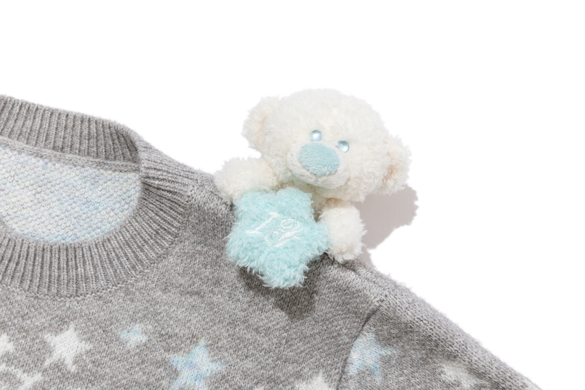 13DE MARZO BabyBear Fair Isle Pullover Sweater Grey - 13DE MARZO