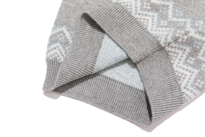 13DE MARZO BabyBear Fair Isle Pullover Sweater Grey - 13DE MARZO