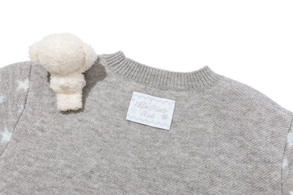 13DE MARZO BabyBear Fair Isle Pullover Sweater Grey - 13DE MARZO
