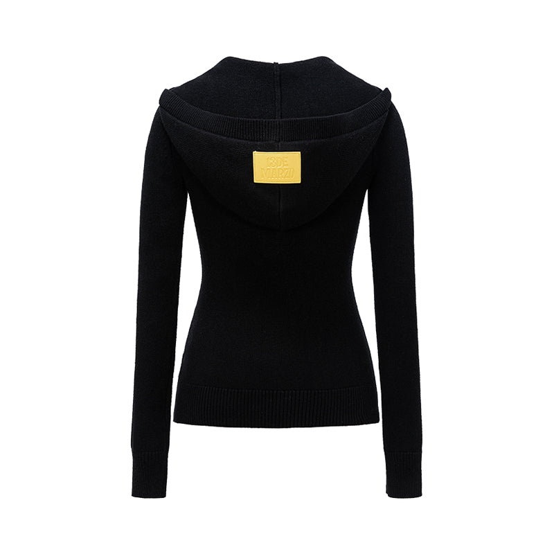 13DE MARZO Bear Knit Fit Hoodie - 13DE MARZO