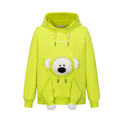 13DE MARZO Doozoo Pocket Bear Hoodie - 13DE MARZO