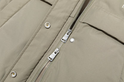 13DE MARZO Doozoo Fur Collar Parka Down Jacket Green