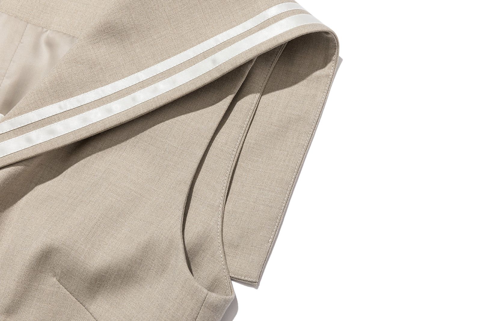 13DE MARZO Sailor Collar Dress Two-Piece Set Khaki - 13DE MARZO