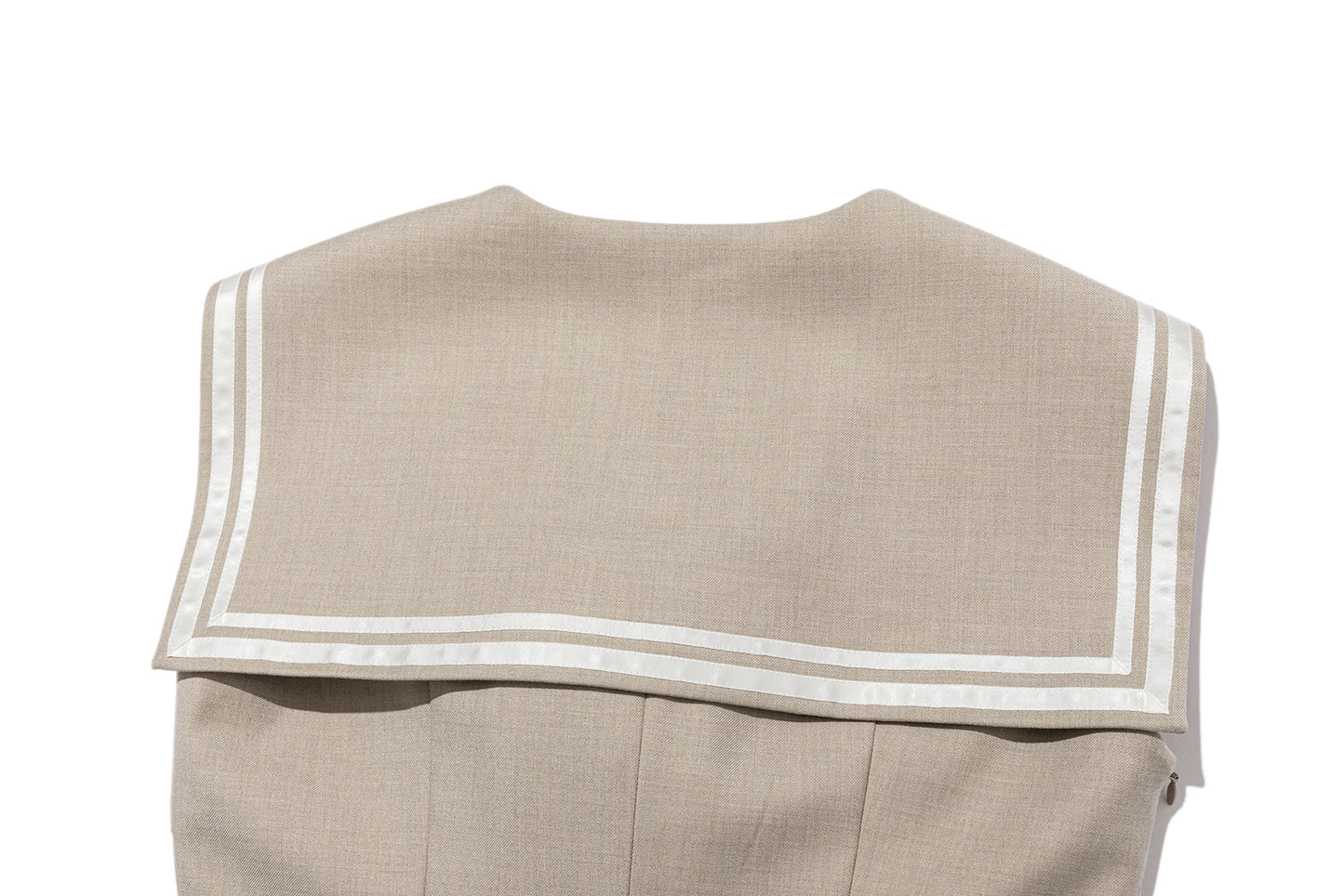 13DE MARZO Sailor Collar Dress Two-Piece Set Khaki - 13DE MARZO