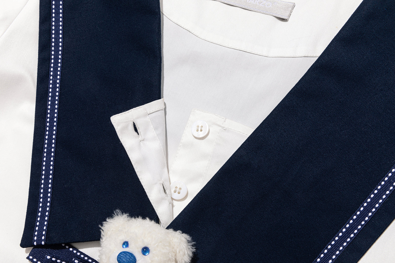 13DE MARZO Nautical Style Pleated Dress - 13DE MARZO