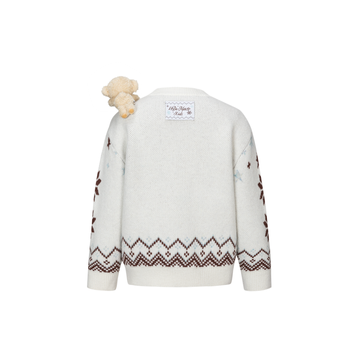 13DE MARZO BabyBear Fair Isle Pullover Sweater Beige - 13DE MARZO
