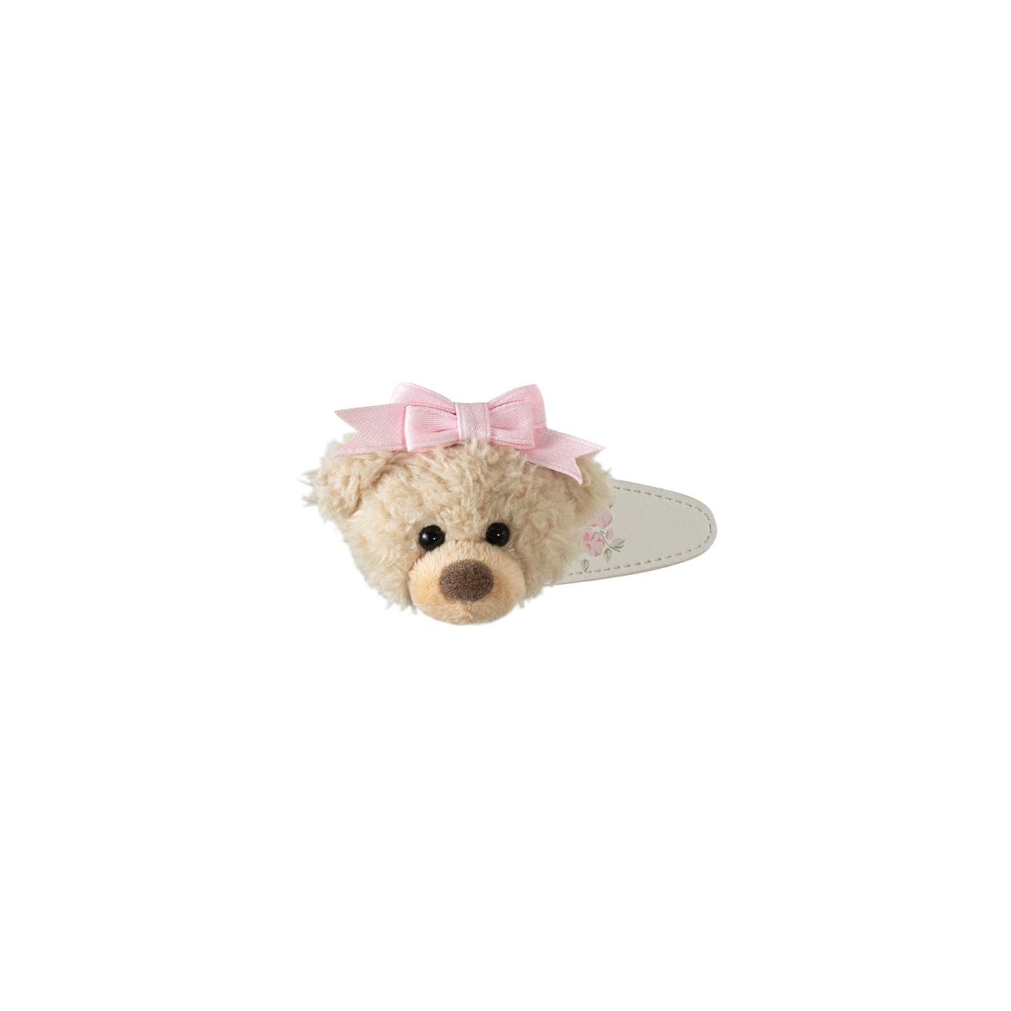 13DE MARZO Floral Print Bear Hair Clip