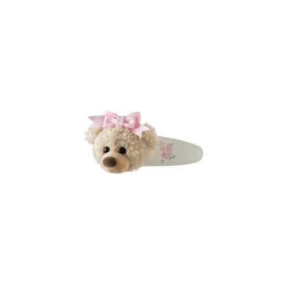 13DE MARZO Floral Print Bear Hair Clip