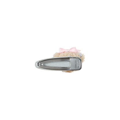 13DE MARZO Floral Print Bear Hair Clip